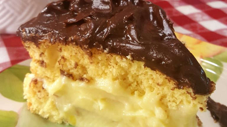 Rosalie's Best Boston Cream Pie - Rosalie Serving